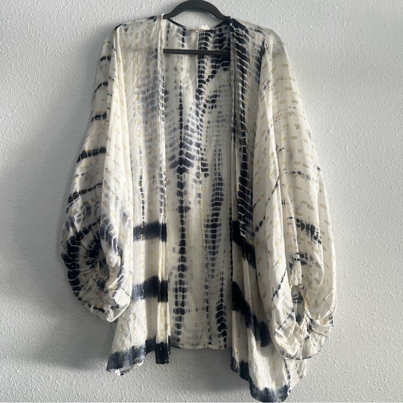 Anthropologie Vada Shimmer Cocoon‎ Kimono Cardigan One Size - Picture 5 of 12